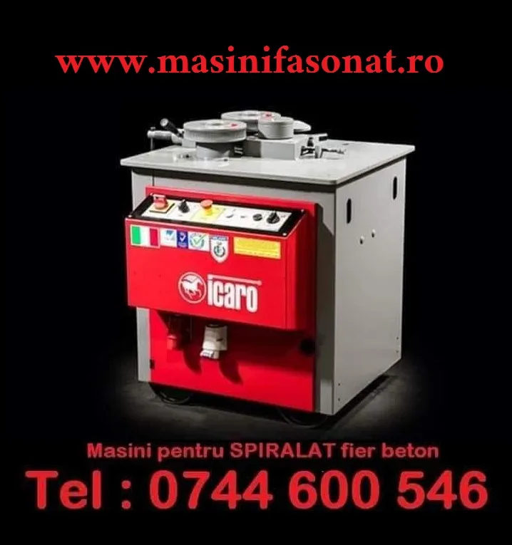 Masini fasonat, spiralat, taiat fier